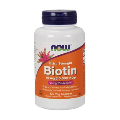 Podrobnoe foto дієтична добавка вітаміни в капсулах now foods biotin біотин 10000 мкг, 120 шт