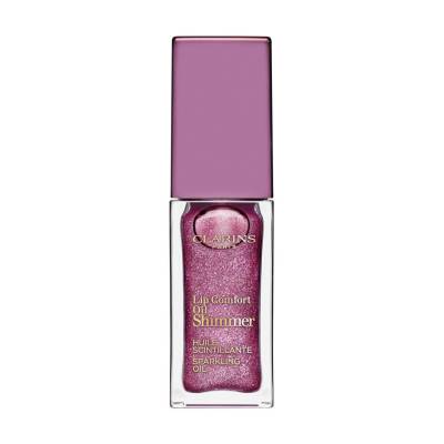Podrobnoe foto олія-блиск для губ clarins lip comfort oil shimmer 02 purple rain, 7 мл