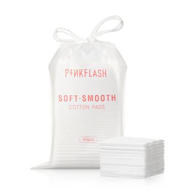 Podrobnoe foto ватяні диски pinkflash soft smooth cotton pads, 40 шт