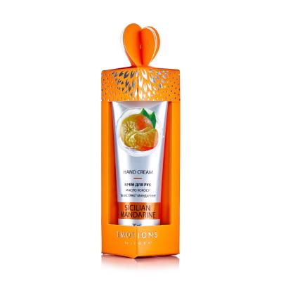 Podrobnoe foto крем для рук emotions by liora sicilian mandarine масло кокосу та екстракт мандарину, 30 мл