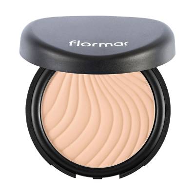 Podrobnoe foto компактна матувальна пудра для обличчя flormar wet & dry compact powder w05 medium caramel, 10 г
