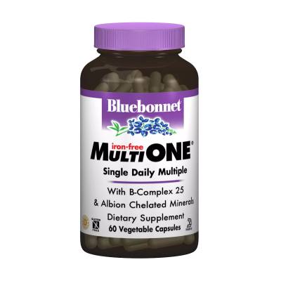 Podrobnoe foto харчова добавка мультивітаміни в капсулах bluebonnet nutrition multi one iron-free без заліза, 60 шт