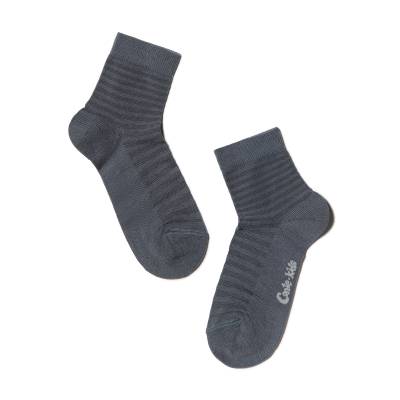 Podrobnoe foto дитячі шкарпетки conte kids class 13c-9cп-153, темно-сірий, розмір 16