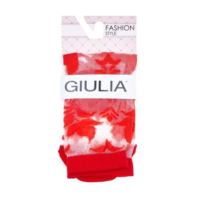 Podrobnoe foto шкарпетки жіночі фантазійні giulia ws2 cristal 043 red, розмір 39-40