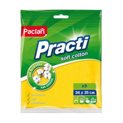 Podrobnoe foto ганчірка paclan soft cotton 34x35 см, 5 шт