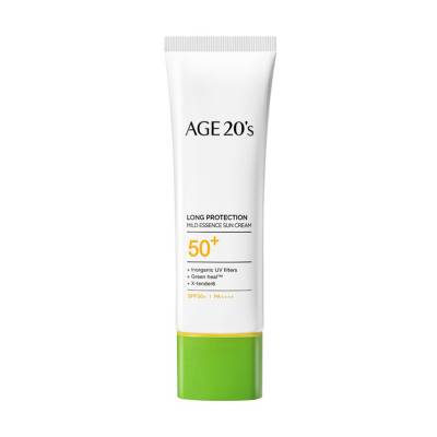 Podrobnoe foto сонцезахисний крем для обличчя age 20's long protection mild tone up essence sun cream spf 50+ pa++++, 50 мл