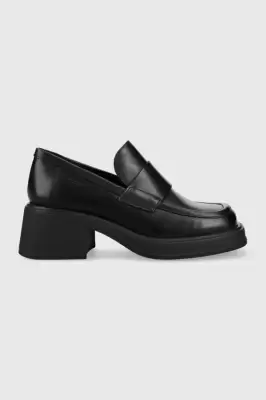Podrobnoe foto шкіряні туфлі vagabond dorah жіночі колір чорний каблук блок 5542.001.20