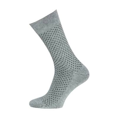 Podrobnoe foto шкарпетки чоловічі giulia ms3 basic 003, класичні, light grey melange, розмір 39-42