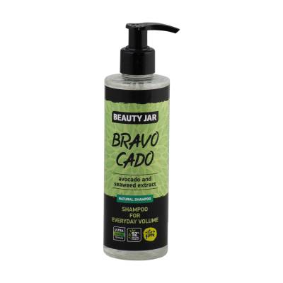 Podrobnoe foto шампунь beauty jar bravo cado shampoo для об'єму волосся, з авокадо та екстрактом морських водоростей, 250 мл