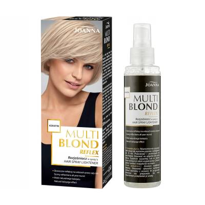 Podrobnoe foto спрей для освітлення волосся joanna multi blond spray з кератином, 150 мл