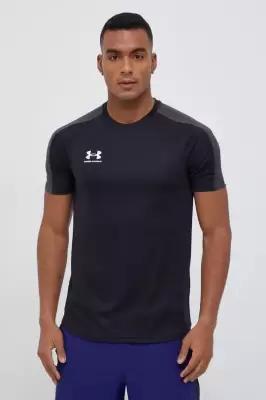 Podrobnoe foto тренувальна футболка under armour challenger колір чорний однотонна