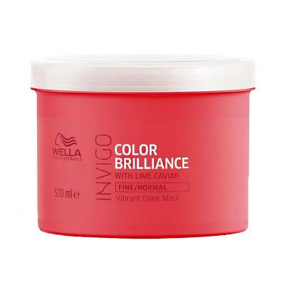 Podrobnoe foto маска wella professionals invigo color brilliance для яскравості пофарбованого нормального та тонкого волосся, з ікрою лайма, 500 мл