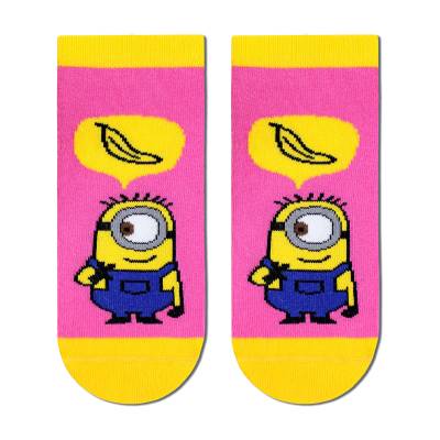 Podrobnoe foto укорочені шкарпетки дитячі брестские minions 3095, 703 яскраво-рожевий, розмір 19-20