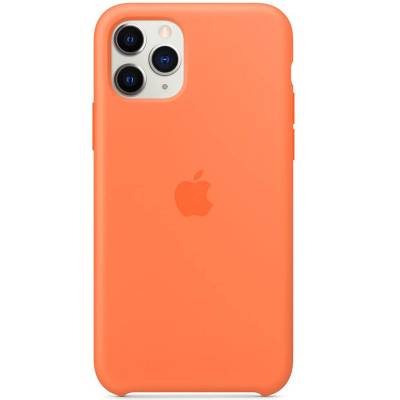 Podrobnoe foto чохол silicone case (aaa) для apple iphone 11 pro (5.8") (помаранчевий / vitamin c)