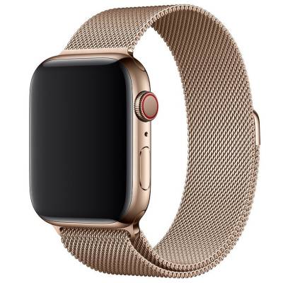 Podrobnoe foto ремешок milanese loop design для apple watch 42mm/44mm (бронзовый)