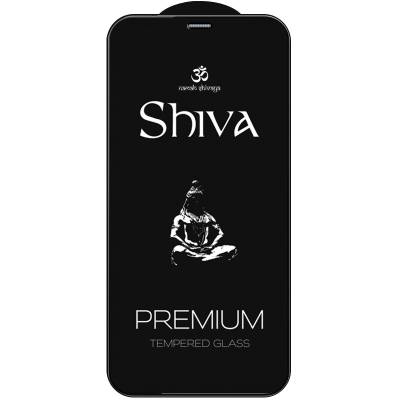 Podrobnoe foto захисне скло shiva (full cover) (тех.пак) для apple iphone 12 pro max (чорний)