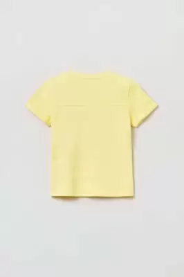 Podrobnoe foto бавовняна футболка для немовлят ovs колір жовтий однотонний