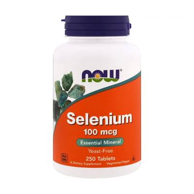 Podrobnoe foto харчова добавка мінерали в таблетках now foods selenium селен 100 мкг, 250 шт