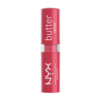 Podrobnoe foto помада для губ nyx professional makeup butter lipstick, 02 fruit punch, 4.5 г