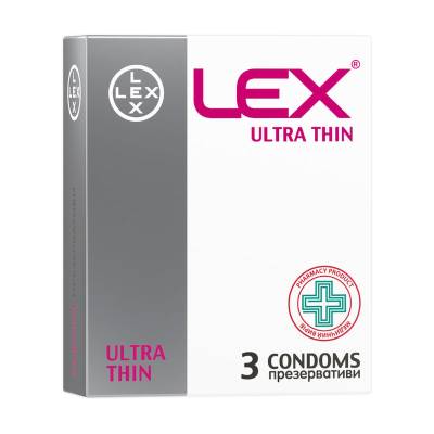 Podrobnoe foto презервативи lex ultra thin, 3 шт