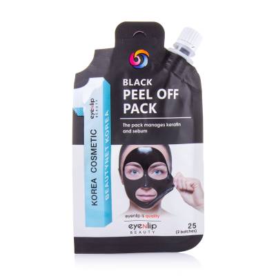 Podrobnoe foto очищувальна маска-плівка для обличчя eyenlip black peel off pack, 25 г