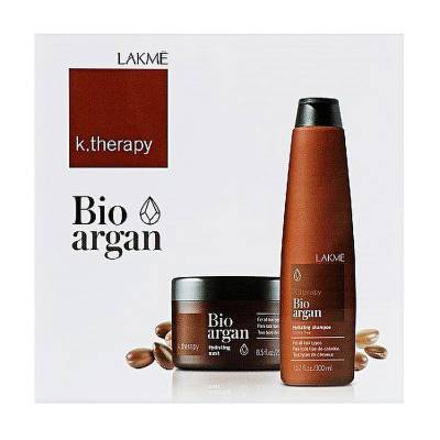 Podrobnoe foto набір пробників для волосся lakme k.therapy bio argan (шампунь, 10 мл + маска, 10 мл)