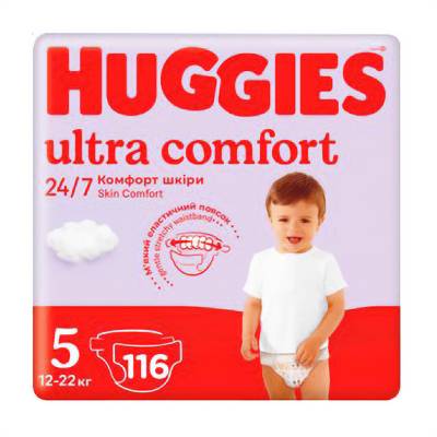 Podrobnoe foto підгузки huggies ultra comfort розмір 5 (12-22 кг), 116 шт