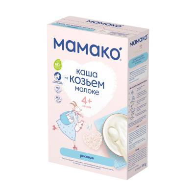 Podrobnoe foto дитяча молочна каша мамако рисова на козячому молоці, від 5 місяців, 200 г