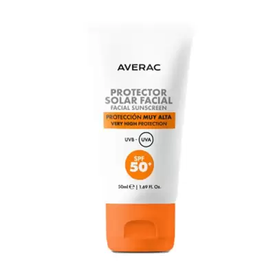 Podrobnoe foto сонцезахисний крем для обличчя averac solar facial sunscreen cream, spf 50+, 50 мл