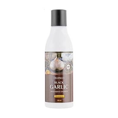 Podrobnoe foto інтенсивний шампунь для волосся deoproce black garlic intensive energy shampoo з чорним часником, 200 мл