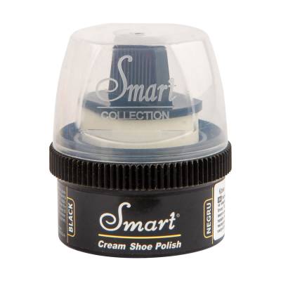 Podrobnoe foto крем для взуття smart cream shoe polish чорний, 60 мл
