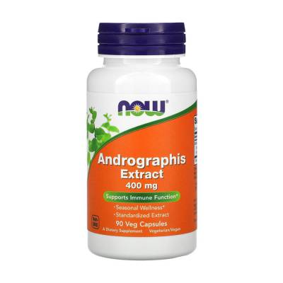 Podrobnoe foto харчова добавка в капсулах now foods andrographis extract екстракт aндрографіса 400 мг, 90 шт
