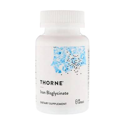 Podrobnoe foto харчова добавка вітаміни thorne research iron bisglycinate залізо бісгліцинат, 60 шт