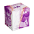 foto серветки косметичні chisto softa aguarelle violet, 3-х шарові, 70 шт