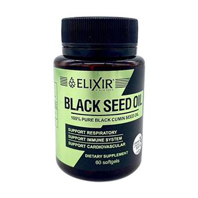 Podrobnoe foto харчова добавка в капсулах еліксир black cumin seed oil олія чорного кмину 500 мг, 60 шт