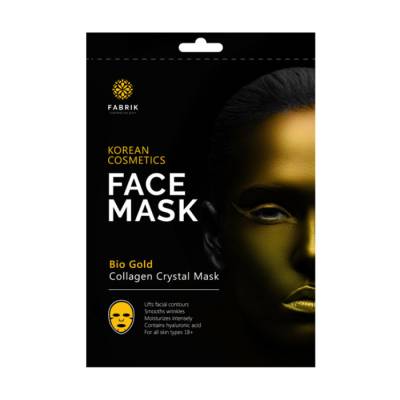 Podrobnoe foto маска для обличчя fabrik cosmetology bio gold collagen crystal mask гідрогелева з біозолотом та колагеном, 9 г