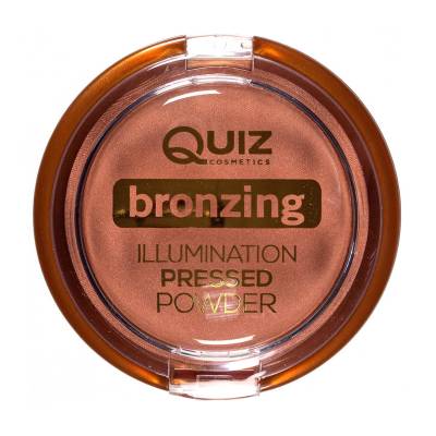 Podrobnoe foto пудра-бронзер для обличчя quiz cosmetics bronzing illumination pressed powder 02 golden tan, 12 г