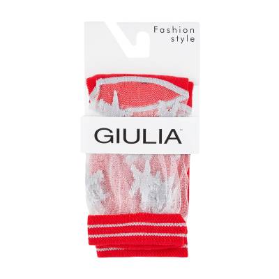 Podrobnoe foto фантазійні шкарпетки жіночі giulia ws2 cristal lurex-001 класичні, red, розмір 36-38