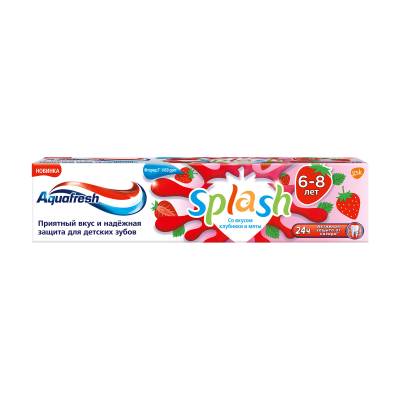 Podrobnoe foto зубна паста для дітей aquafresh splash зі смаком полуниці та м'яти, 50 мл