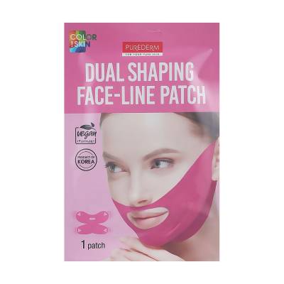Podrobnoe foto маска-ліфтинг для підборіддя та щік purederm dual shaping face-line patch, 30 г