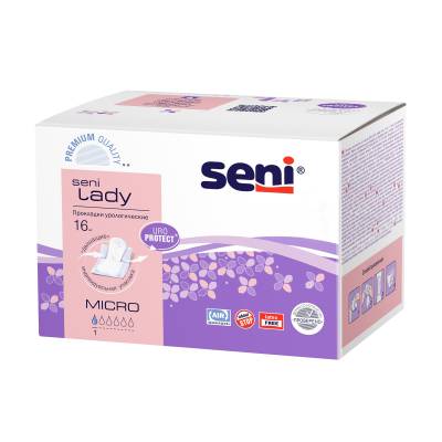 Podrobnoe foto урологічні прокладки жіночі seni lady micro, 16 шт
