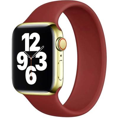 Podrobnoe foto ремінець solo loop для apple watch (червоний / dark red)