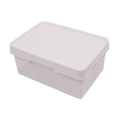 Podrobnoe foto кошик для зберігання qutu q-basket white, 15.5*27*39 см, 12 л