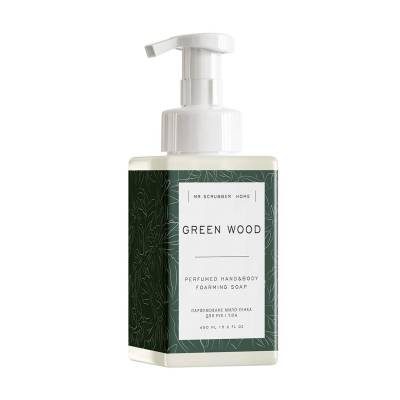 Podrobnoe foto парфумоване мило-пінка для рук і тіла mr.scrubber green wood perfumed hand&body foarming soap, 450 мл