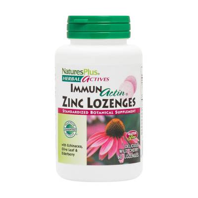 Podrobnoe foto харчова добавка в льодяниках naturesplus immunactin zinc lozenges цинк, зі смаком вишні, 60 шт