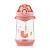 foto пляшка для води ardesto llama дитяча, пластикова, рожева, 500 мл (ar2250pl)