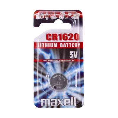 Podrobnoe foto літієва батарейка maxell cr1620, 3v, 1 шт