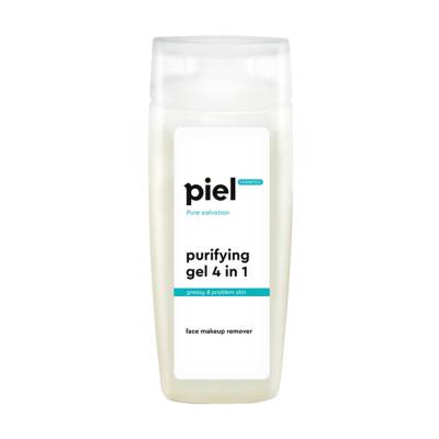 Podrobnoe foto демакіяж-гель для вмивання piel cosmetics purifying gel 4 in 1 для жирної та проблемної шкіри, 200 мл