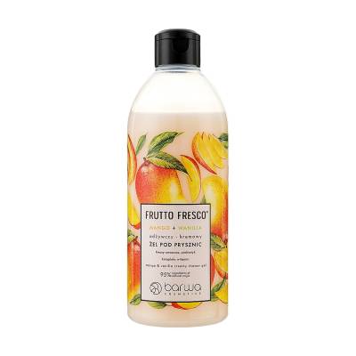Podrobnoe foto живильний гель для душу barwa cosmetics frutto fresco creamy shower gel манго та ваніль, 480 мл