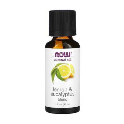 Podrobnoe foto ефірна олія now foods lemon eucalyptus oil олія лимона та евкаліпту, 30 мл
